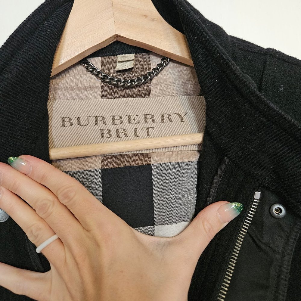 **FLAWLESS* Men's Burberry Brit Wool Jacket - Picture 3 of 4
